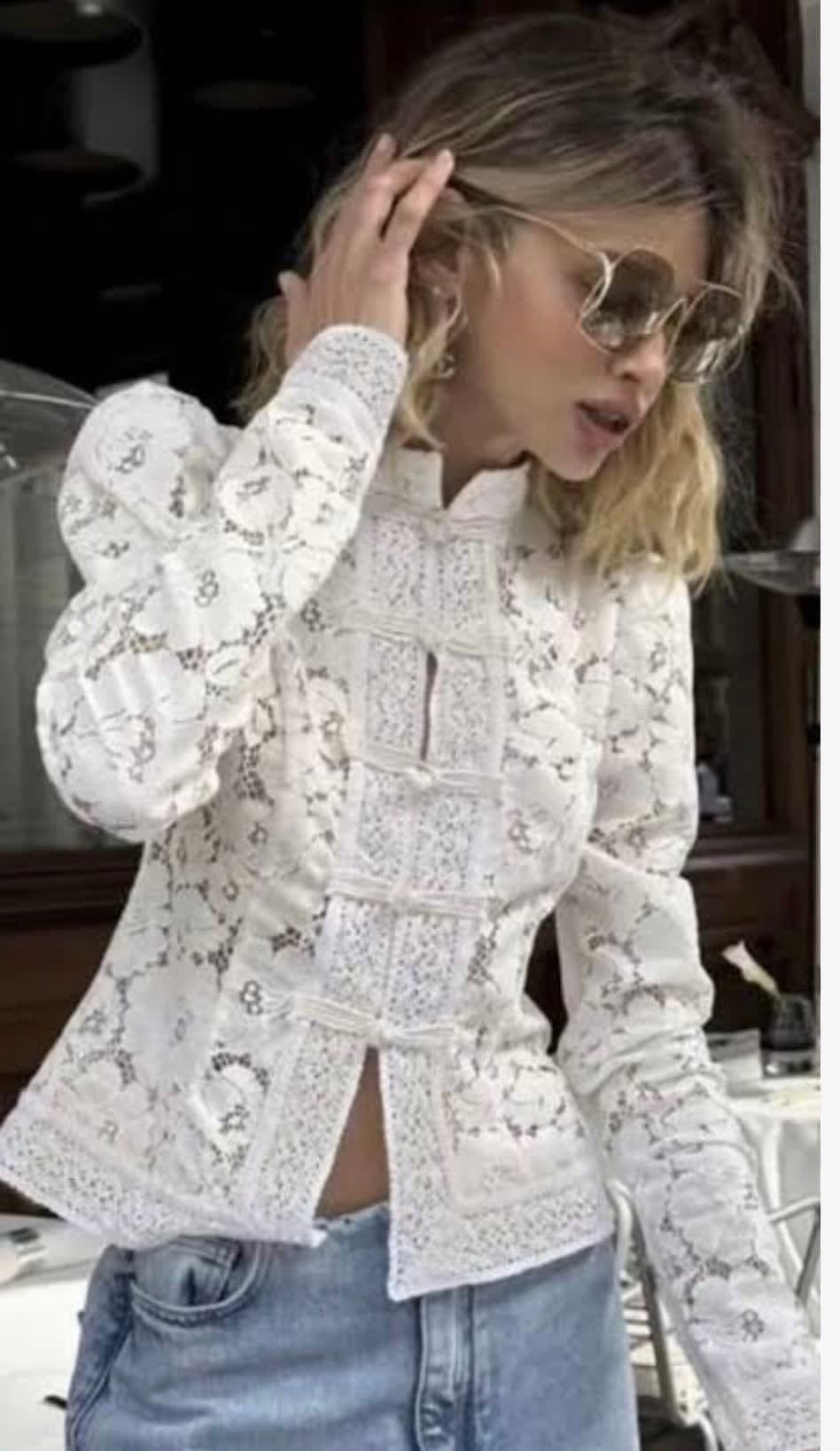 BLUSA ÉLAN DE ENCAJE